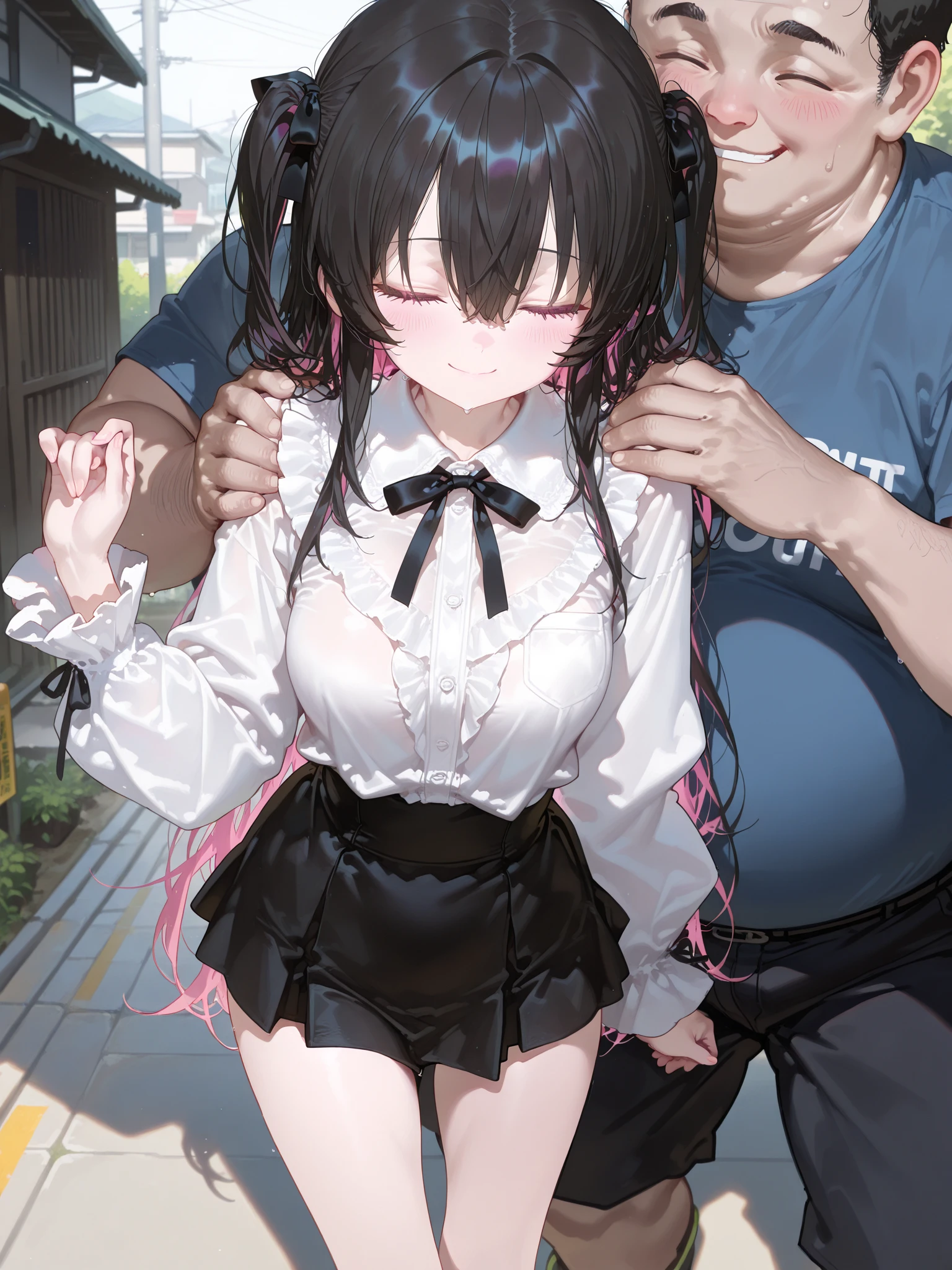 ((Straight black hair, (((Brown Skin))), ((Latin)), (((Purple delicate eyes))), Delicate face))、((((Sweating with aphrodisiac)))、((((The aphrodisiac circulates throughout the body))))、(((On the brink of climax、Drooling from the mouth)))、(((Sweat shows through the skin)))、White mesh top、Torn mesh、Mesh bottom、(((Constraints、Constraintsられた忍者、ロープによるConstraints、Constraints、Kneel、Hands tied behind back、Silver Collar)))