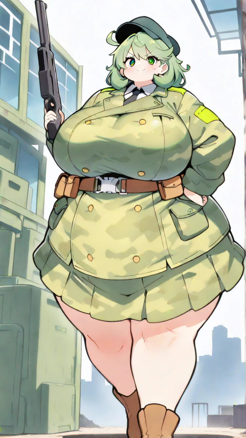 (masterpiece, best quality), pilot. solo, ugly face, cautious face, curvy. fat ass. belly fat, wide hip, tom boy, random hair style, random hair color, extra gigantic long saggytitz, puffy areola,army green unzipped jumpsuit, <lora:saggytitz:3.0>( pilot helmet:1.0)(goggles:1.0)
