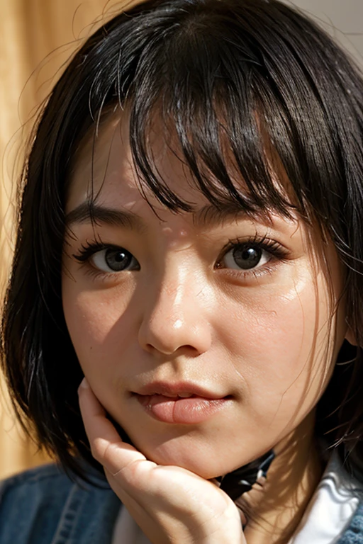 (((Fine image quality correction、Smooth image correction、Image quality correction for rough images:1.11)))、(((masterpiece、Highest quality、Very detailed、Artistic lighting balance that brings out the best in your model:1.22、Perfect Anatomy)))、(Surreal)、(Upper Body:1.5、high school girl、Great balance of facial placement)、(Highly detailed CG illustrations)、(Very delicate and beautiful)、Realistic quality、Realistic atmosphere、Realistic human texture、Realistic human touch、Realistic facial muscles、realism、Absolute rules、最高masterpieceのバランス、The most beautiful composition of a woman、Realistic creation and expression、