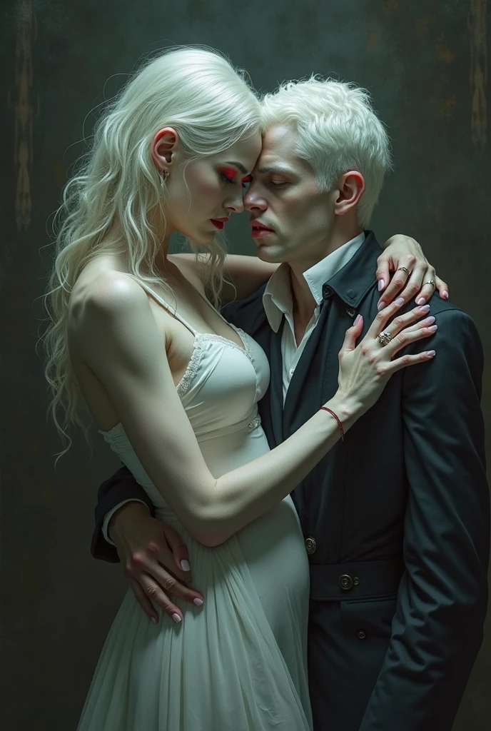 (evil albino lathy androgynous male, Cockatrice King, thin neck, frail shoulders, weak arms, flat chest, soft belly, curvy hips, thick avian thighs, male crotch, massive buttocks, depraved homosexual, rapist, kidnapper, cradle robber, queer, weak stomach, weak bladder, his presumable prey castrates him)
