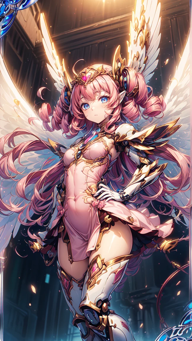masterpiece, best quality, high fantasy outfits, solo, ((white background)), multiple views, (sex pose, spread legs, pussy, fellatio, cock sucking, standing, crouch, sex from behind), thong, character sheet,