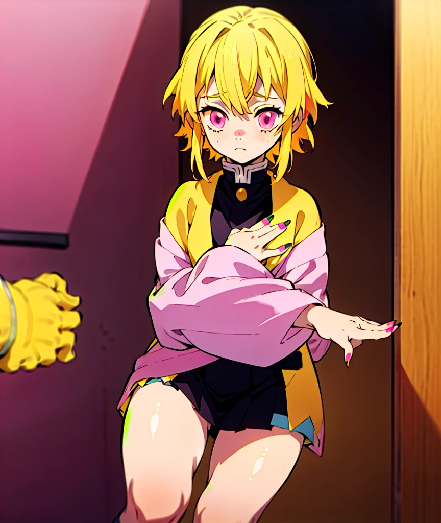 ((virgin desperately runs away from the rapist's girlfriend, is cornered by the rapist's girlfriend, and the rapist's girlfriend violently rapes the virgin with his penis)), ((remilia scarlet, short hair, blue hair)), ((flandre scarlet, Half twin, blonde hair)), (bat wings), (vampire), ((standing)), (wide shot), ((jacket, taut shirt)), nsfw, (master piece, ultra quality, ultra detailed)