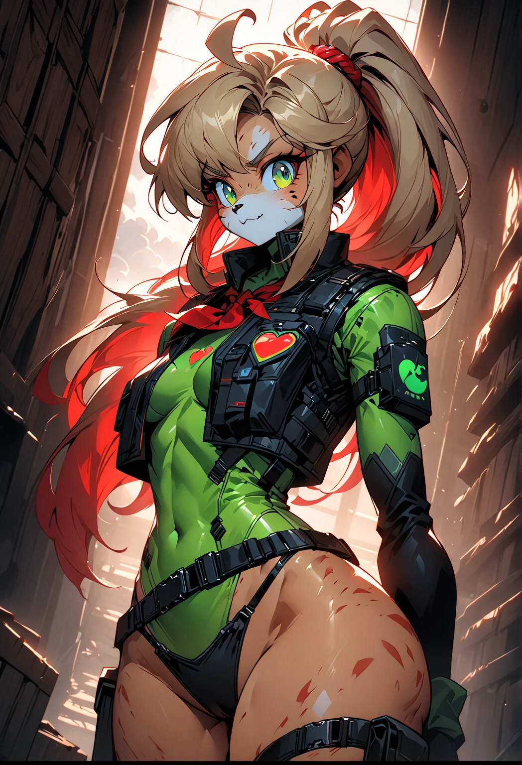 ultra-detailed, Explicit, Beautiful body, Beautiful Nose, Beautiful character design, perfect eyes, perfect face, ultra highres, 4K, beautiful legs, perfect legs, Nice hands, Perfect hand, Masterpiece, Best Quality, Highly detailed, illustration, absurdres, street fighter, doll suit, shadaloo doll, dollsuit, girls, multiple girls, expressionless, blank eyes, looking at viewer, red gloves, emotionless, black latex, corrution, mind control, female combatant, full body, hypnotized, unhappy trance, full body suit, ribbed bodysuit, both arms at side, obey, perfect female body, extremely glossy latex, hypnosis, hypnoLora, empty eyes, Mind control device, poses, submissive_pose, Slave, hat, necktie, stand up straight, standing, standing at attention, hat, necktie, belt, latex, ribbed bodysuit, thighhighs, garter belt, Fighting Stance, green eyes, hair between eyes, bangs, H×EROS, Wakakusa Moena, Dokyū Hentai Eguzerosu, short twin tails, blonde hair, mouth mask