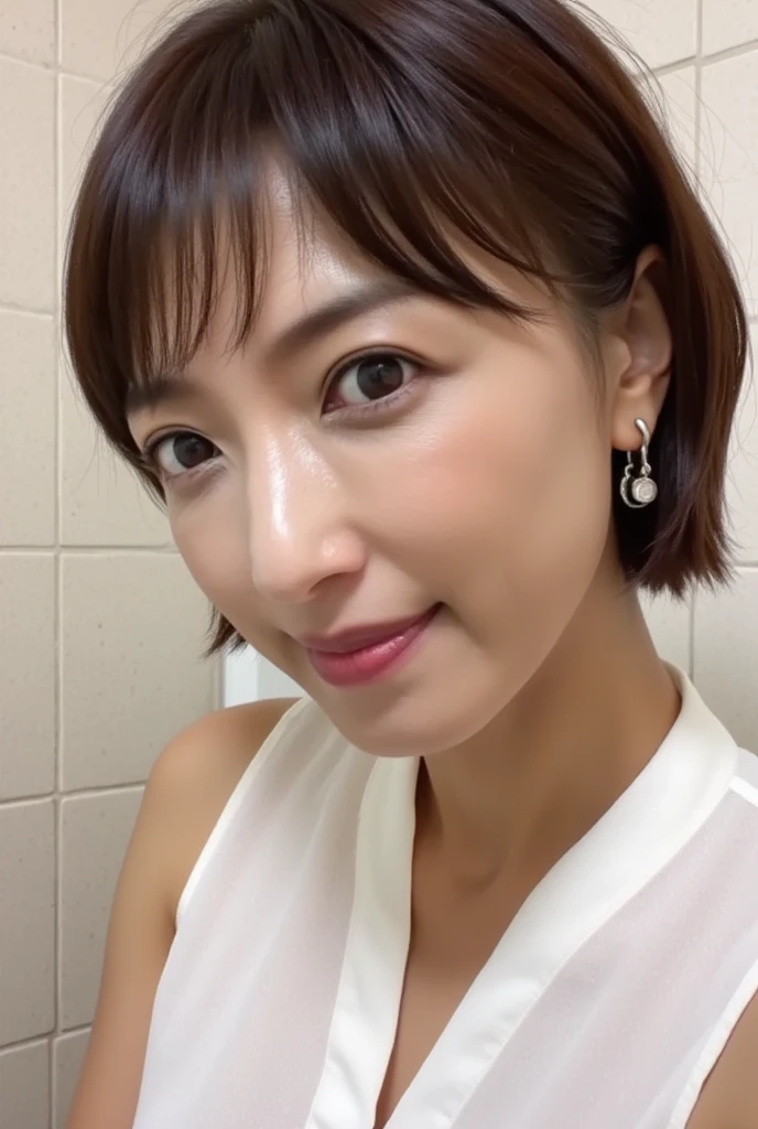 ((Small breasts)),((Completely naked)),45-year-old woman,Naked Women,No makeup,black eye,Japanese,Completely naked,I&#39;m not wearing anything