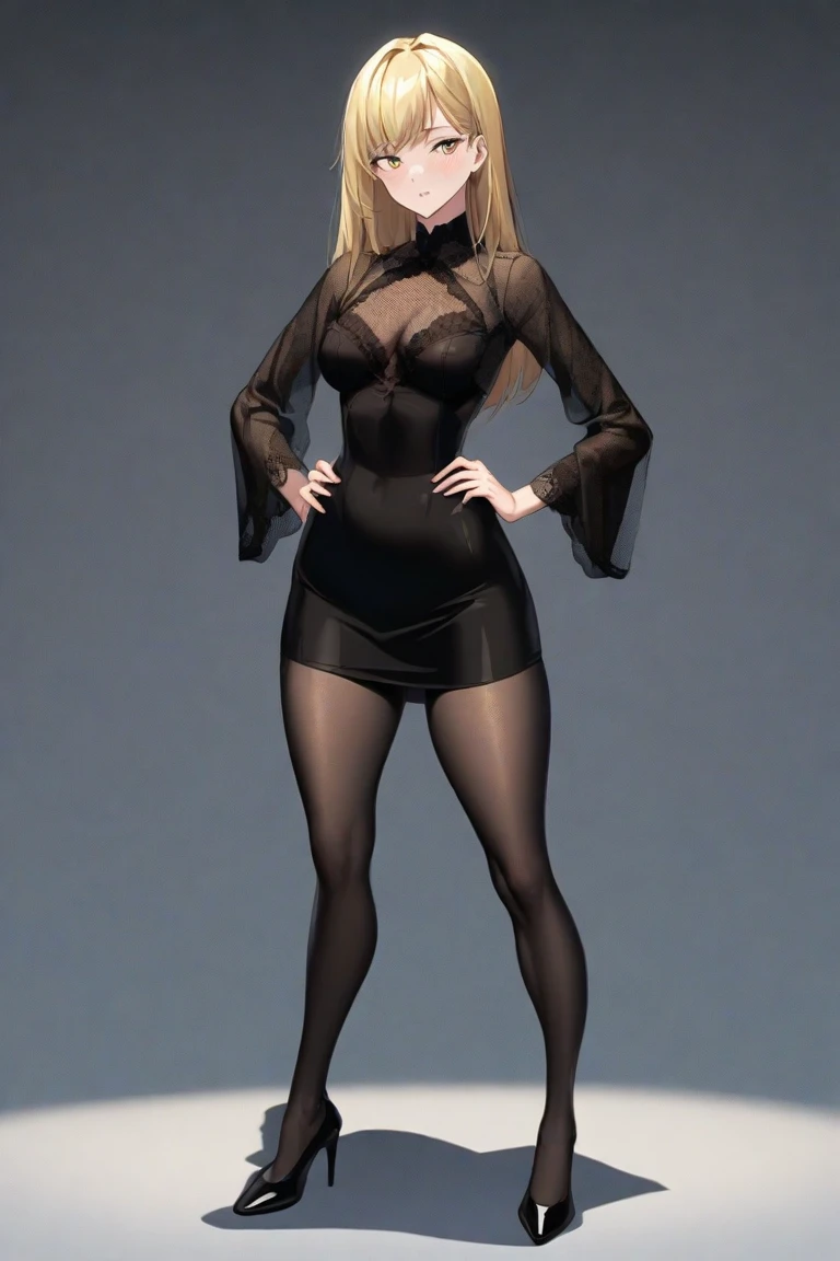 ((最high quality, 8K, masterpiece: 1.3, Ultra HD, high quality, 最high quality, High resolution, realism)) 、25 year old white woman、platinum blonde、blue eyes、long hair、smile、slender、A slim, muscular body like an athlete、I don't want my head to disappear from the screen.、手首にアクセサリーapply、Wearing red nail polish、I have a peticure、anklet((anklet))apply、Wear an off-the-shoulder bodysuit like a bustier、丸い尻尾の飾りをapply、Hairband in the shape of rabbit ears、Collar with bow tie、cuffs、Fishnet tights、high heels、I'm at a party