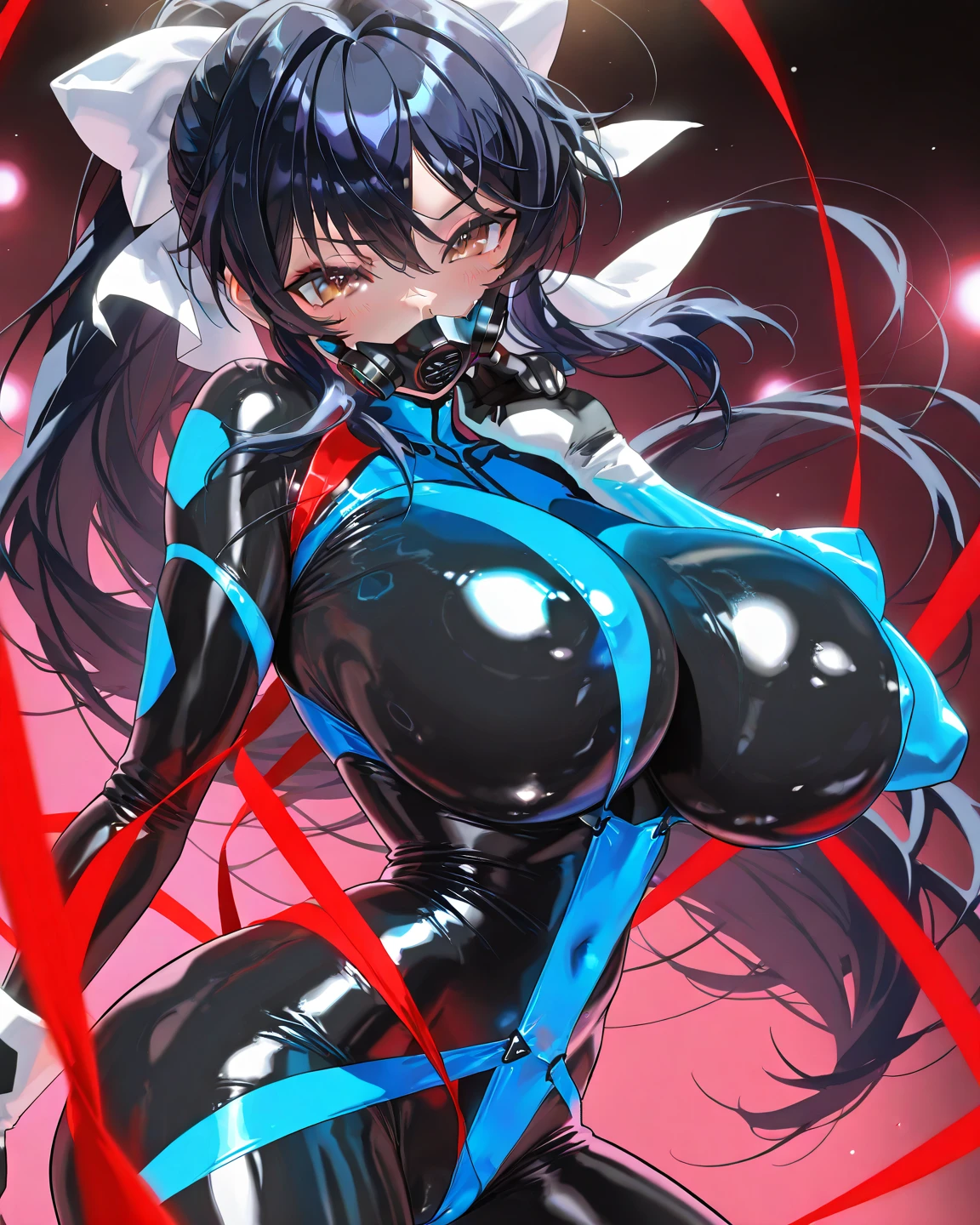 1woman, Mizuki_Shiranui, (MiSh-Taimanin-suit and high_leg:1.2), hair ribbon, (from above, night sky:1.3), huge breast,
(masterpiece, high quality, best quality, 4k, 8K, 16K, highres, absurdres:1.2) <lora:Mizuki_Shiranui_v1:0.8>