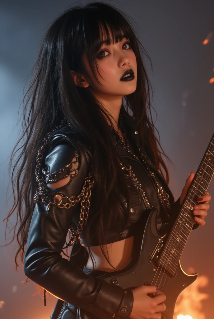 metal lady is metal,MetalAI,MetalSinger,MetalOutfit,