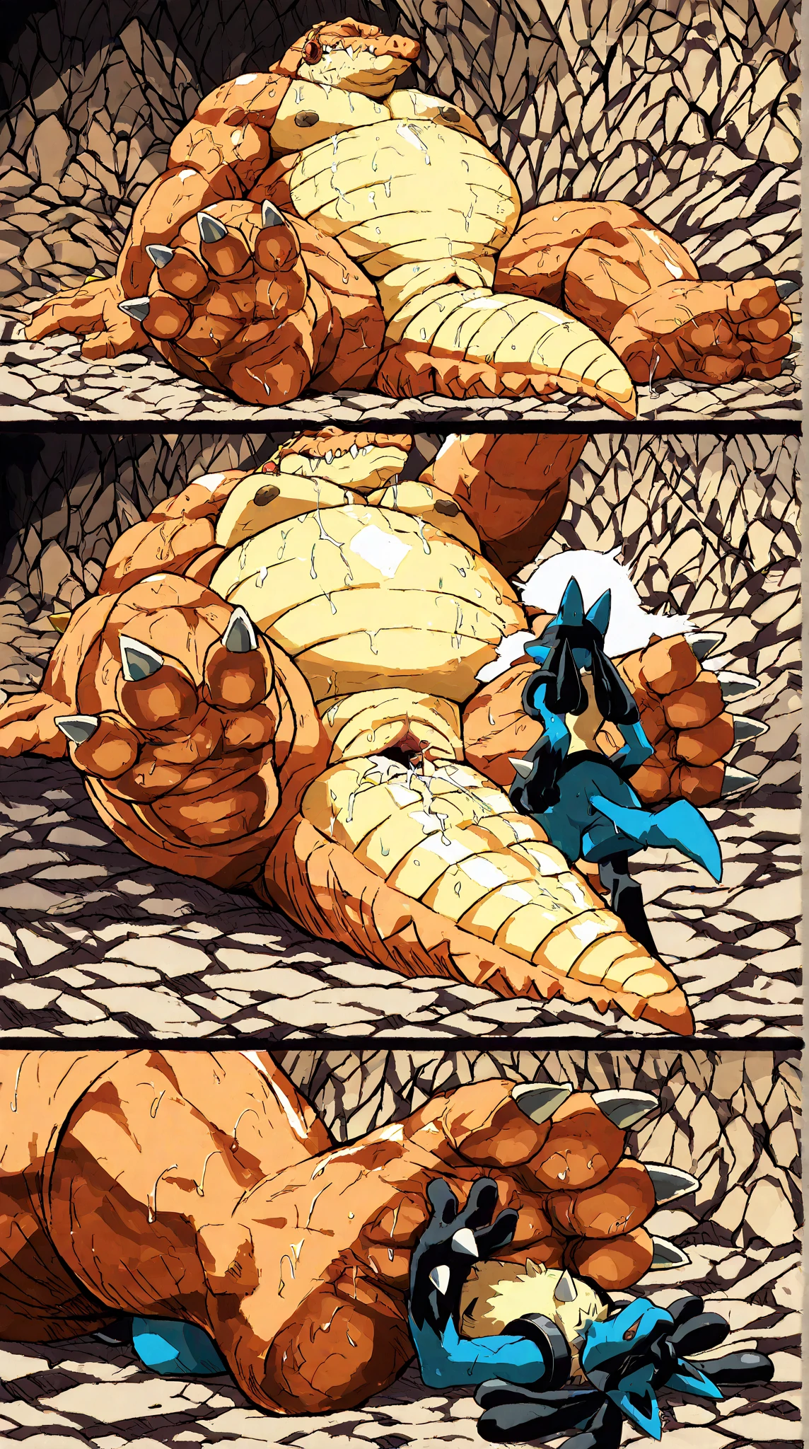 cartoon of a naked woman standing next to a blue object, oversized_hindquarters, thick smooth warframe thighs, bending over, vincent di fate nausicaa, nausicaa ghibli, insanely inflated hips, nausicaa, sfw version, his trunk is a huge tentacle, his trunk is a long tentacle, handsome squidward as male