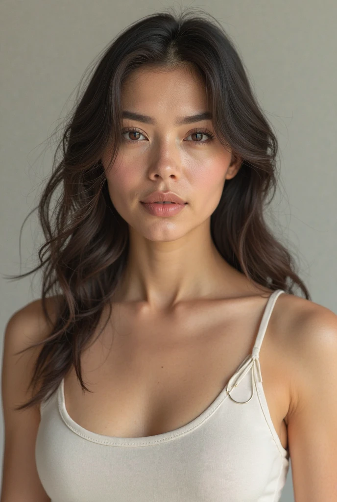 (realistisch, fotorealistisch:1.37),(8K, RAW-Foto, best quality, Meisterwerk:1.2), panty shot, Ultra-detailliert, Heart-shaped pupils,Physikalisch basiertes Rendering, ultra-high resolution, Kodakvision Farbe, aufgenommen mit der Arricam LT Kamera, bokeh, Scharfer Fokus, Blick auf den Betrachter, fotorealistisch, realistisch, nur fotorealistisch, best quality, Extrem detailliertes Gesicht, extrem detaillierte Augen und Gesicht, beautiful detailed eyes,absurdres, haunting smile, Unordentliches Haar, flowy hair, she wears nothing, bautifull lingery