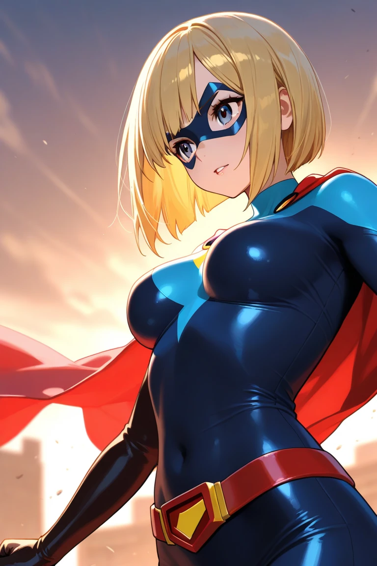 Woman body set big breasts, Supergirl costume dress