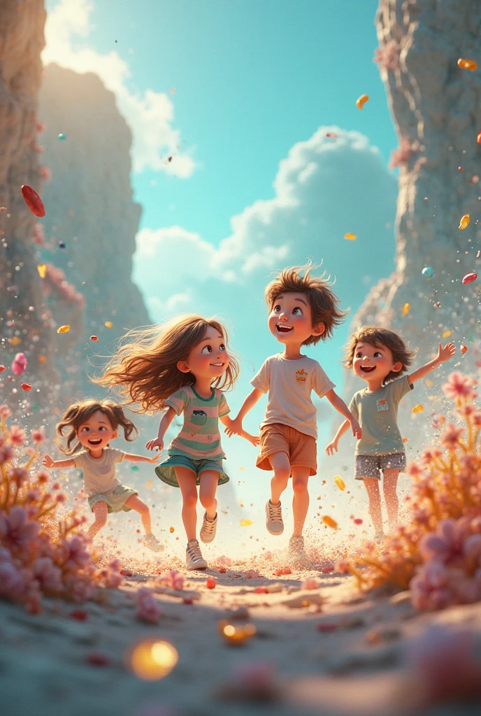 I want to create a illusion or image of the children's. 