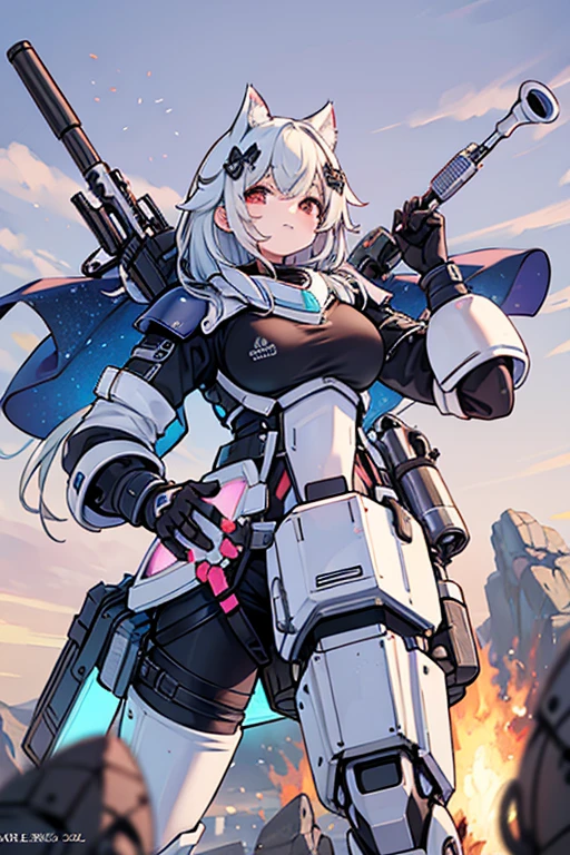 (Artwork of exceptional craftsmanship),(Detailed illustrations,(Very ideal anatomy),Very detailed and detailed drawing,Delicate lines with slow and rapid,(Realistic texture expression)),[Color tressed main line],(Space Battlefield [Space Mobile Fortress]),[独奏],HENTAI (((ANIME) BIONICGirl) Beauty 15 years old ((well-muscled) [plump])) (Astronauts Cyborg) [Space Marine Corps Military [MASCHINEBODY]],Bullet Belt Javelin [[Firearms, Machine Guns, Bazookas] Saber Rifle ][[Rocket Pack]],Zero Gravity Front,gravure [[White Devil] [Outer space combat]] Battle Damage,[retro-futuristic],(Fine and beautiful skin expression [Transparency]),(Beautiful perfect face [Realistic face details:0.8]),[[Perfect eye details [Eyes beautifully drawn down to the smallest detail]]],[Fine hair details],(Perfect hand details),(Perfectly proportioned:1.2),([Advanced structural understanding of materials],Ideal color coordination),([Precision Detail],HighQuality,hight resolution),[(Accurate simulation of light-material interactions),Mechanically correct representation,Perfect Anatomy],[Graffiti art with a sense of narrative].