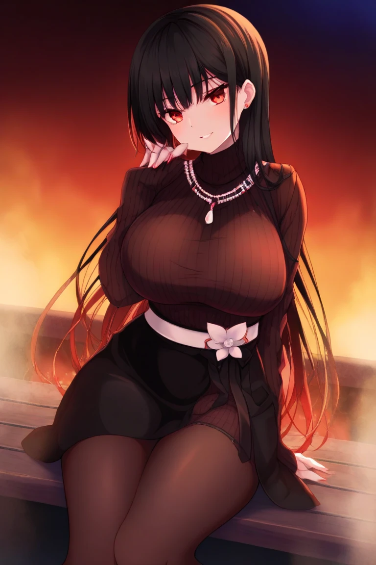 darkmagiciangirl, dark magician girl, choker, (red eyes:1.5), long black hair,
BREAK bare shoulders, black footwear, blush, blush stickers, cleavage, collarbone, duel monster, crown, off shoulder, pentacle, (black clothes:1.5),
BREAK looking at viewer,
BREAK outdoors, Castle,
BREAK (masterpiece:1.2), best quality, high resolution, unity 8k wallpaper, (illustration:0.8), (beautiful detailed eyes:1.6), extremely detailed face, perfect lighting, extremely detailed CG, (perfect hands, perfect anatomy),