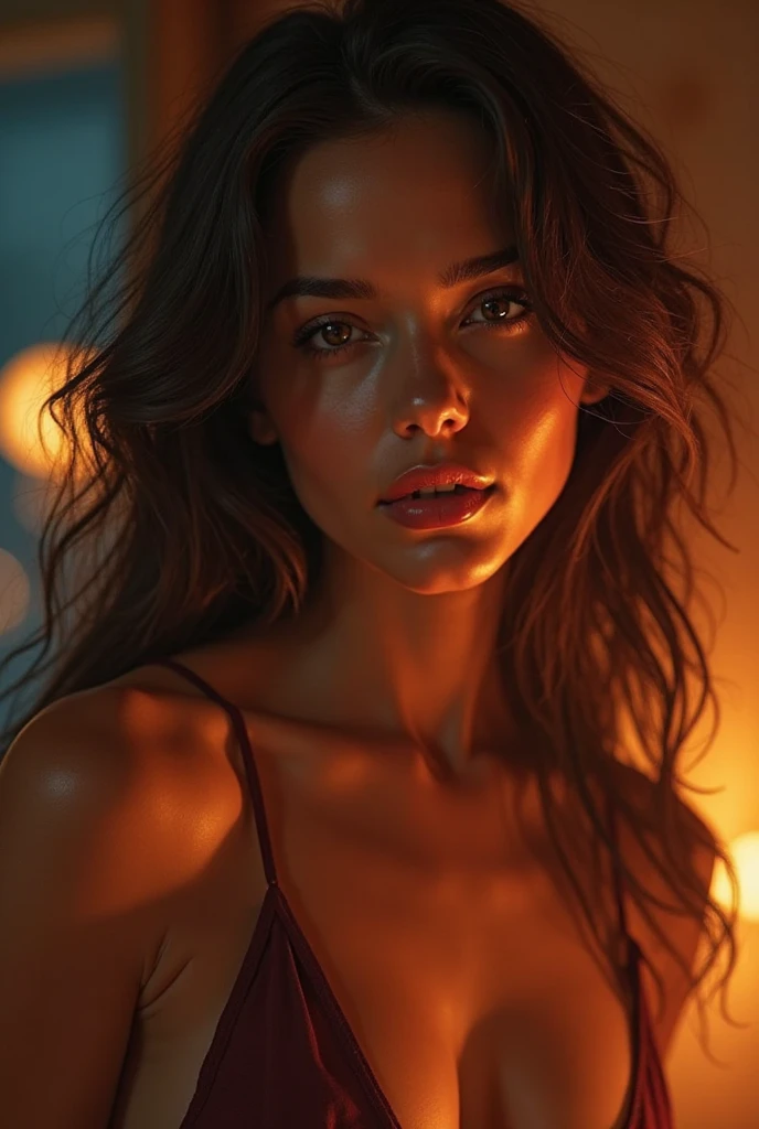 a beautiful naked woman, beautiful detailed eyes, beautiful detailed lips, extremely detailed face and skin, cinematic lighting, dramatic lighting, chiaroscuro lighting, glowing skin, flawless skin, silky smooth skin, porcelain skin, elegant pose, graceful pose, vulnerable expression, sensual expression, (best quality, 8k, highres, masterpiece:1.2), (realistic, photorealistic:1.37), cinematic composition, dramatic composition, natural lighting, dramatic lighting, studio lighting, hyper detailed, ultra-detailed, intricate details, sharp focus, vibrant colors
