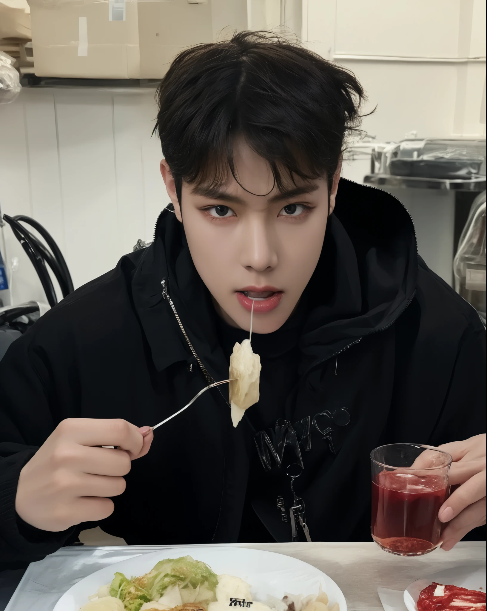 Hombre con un cigarrillo en la boca y un cigarrillo en la boca, kim doyoung, yanjun chengt, Hong June Hyung, inspirado en Yanjun Cheng, Cai Xu Kun, hyung tae, foto de perfil en la cabeza, jinyoung shin, hombre surcoreano, inspirado en jeonseok lee, kim taejin, cuchilla del grupo de drenaje