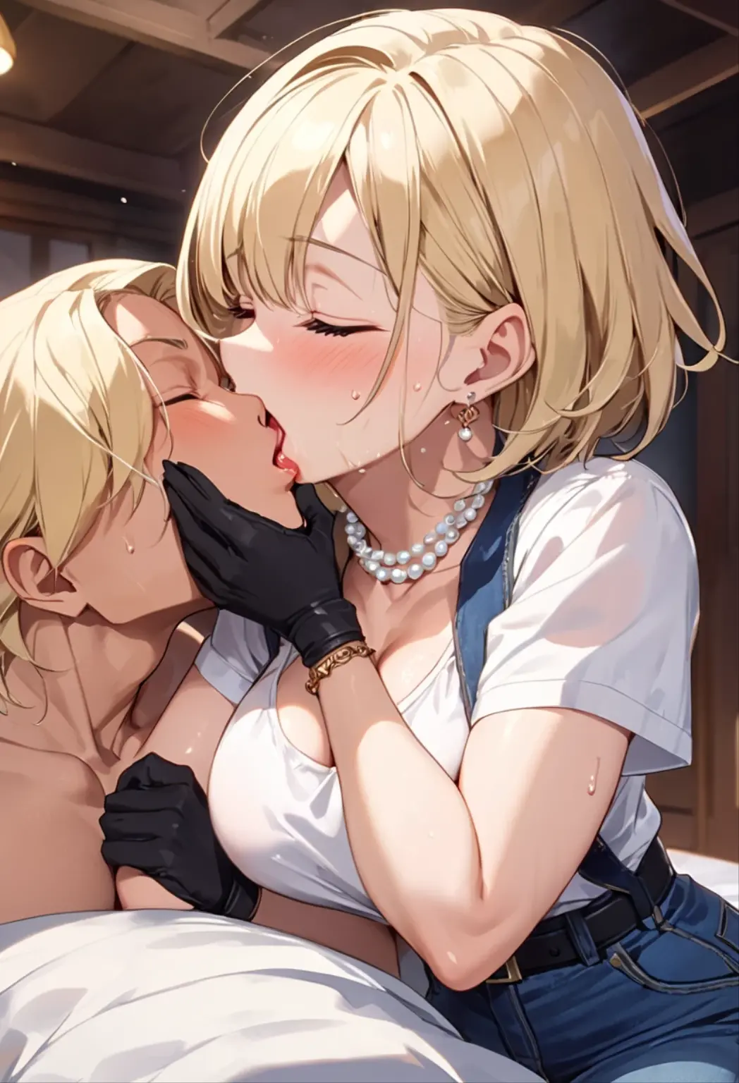 (Very small girl, Fat middle-aged man:1.2), Completely naked, blush, French kiss, hug, ((Big Breasts)), office, Very detailed, High resolution, 4K, masterpiece, High resolution、(tears:1.8)、(rape)、Straddle a man、heart