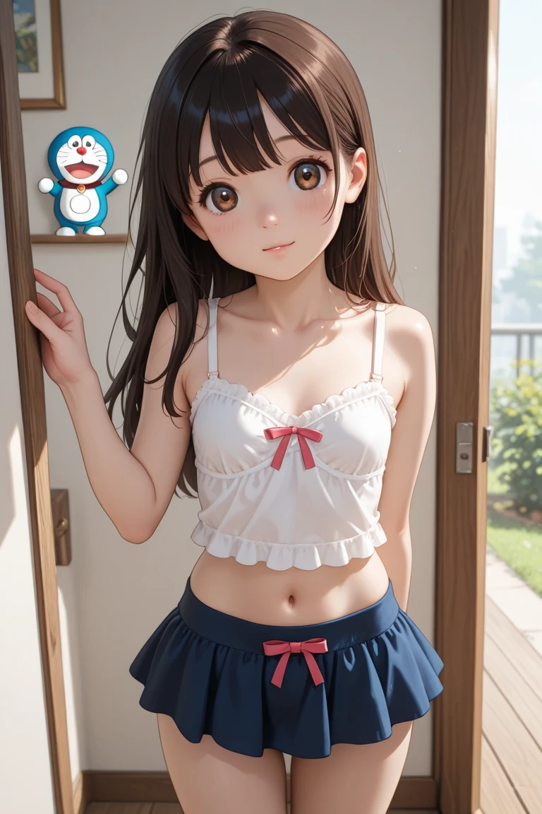 bikini、Primary school students、Girl、Girl、Primary school students、slender、Slender、Black Hair、