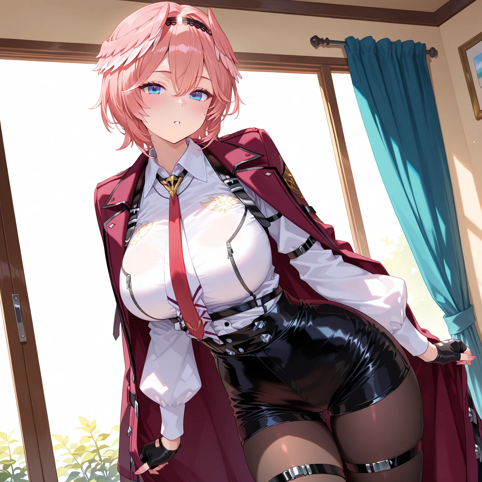 (solo 1 skinny young girl 12 years old), (red short hair:1.2), (short dress:1.2), (plunging neckline), wiry corset (emphasize cleavage), very short torso, (inconceivably thin narrow waist), short (brown capelet), BREAK, (very short brown skirt:1.2), emphasize thigh gap, thin long legs, BREAK, 12th Century Europe