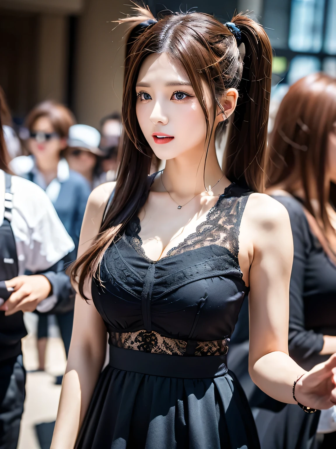 masterpiece, Highest quality,16K, Ultra-high resolution,The light and shadow of reality,Cinema Lenses,(((He's extremely skinny.),((Very firm and beautiful breasts)),((Very slim and white beautiful thighs)),((Very slim and long beautiful arms)),((She is very slim and has a great figure)),((Very thin waist)),(Pure white beautiful skin),((Cute Japanese Girls)),((She wears a cycling jersey)),((Riding a mountain bike on a cycling road)),(Sexy pose),(Beautiful Eyes:1.1), ((Medium shot scenes,Upper Body)),Reflecting clear eyes and a gentle smile,
