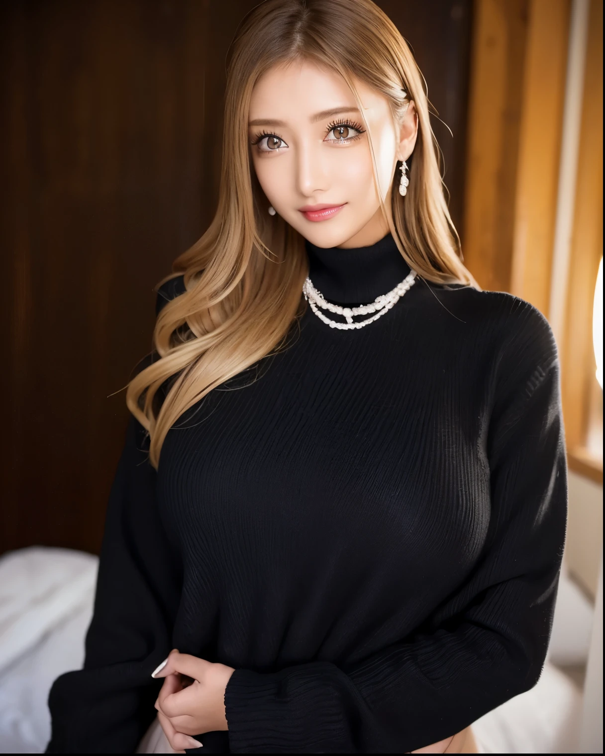 smile, unparalleled beauty, very beautiful woman, perfect balance,depth of field, Surrealism, Verism, cowboy shot, uhd, masterpiece, ccurate, anatomically correct, textured skin, super detail, high details, high quality, award winning, best quality, highres, 52 years old、Middle-aged woman、Mom's mood、