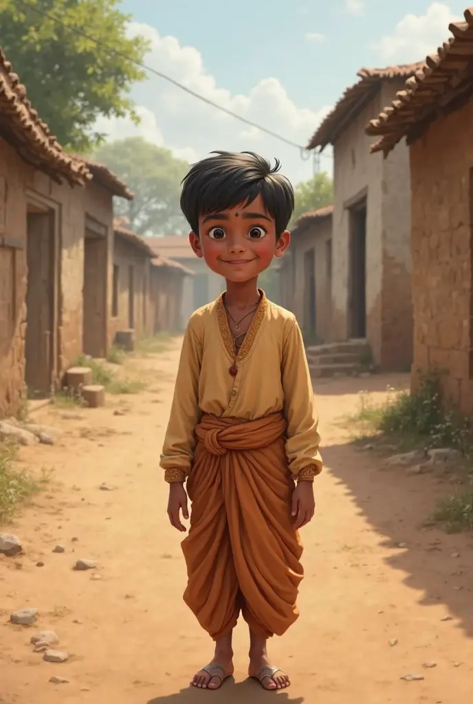 Nagpuri boy wearing dhuti