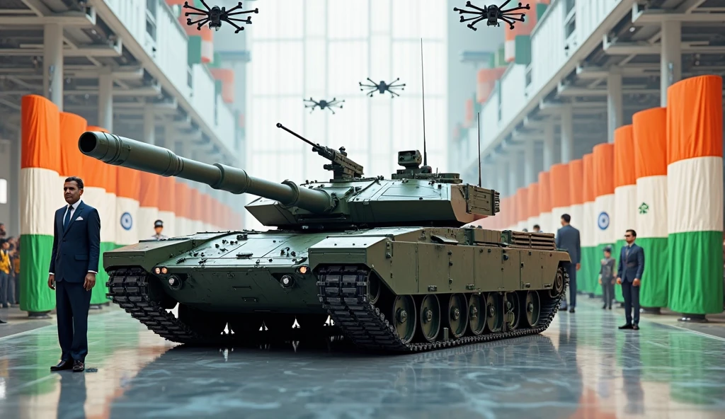 Enemy tanks enter the city, Futuristic armored tank with curved surfaces, The accompanying infantry runs around, Detailed military vehicles, Realistic military uniforms and equipment, Dynamic military action scenes, There&#39;s a fire burning behind me, Dust and flying debris, Cinema Lighting, A gloomy and stagnant atmosphere, The terrifying reality of the battlefield: A close-up look at armored fighting vehicles, In words "Let&#39;s stop the war, Let's have sex" Written in the center, Fire at the signal of the female commander,