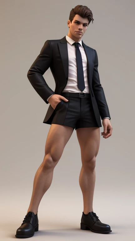 A young man，Full body photo，（（Take off your top））standing straight，only in panties，Male genitalia，Hands naturally droop，2K
