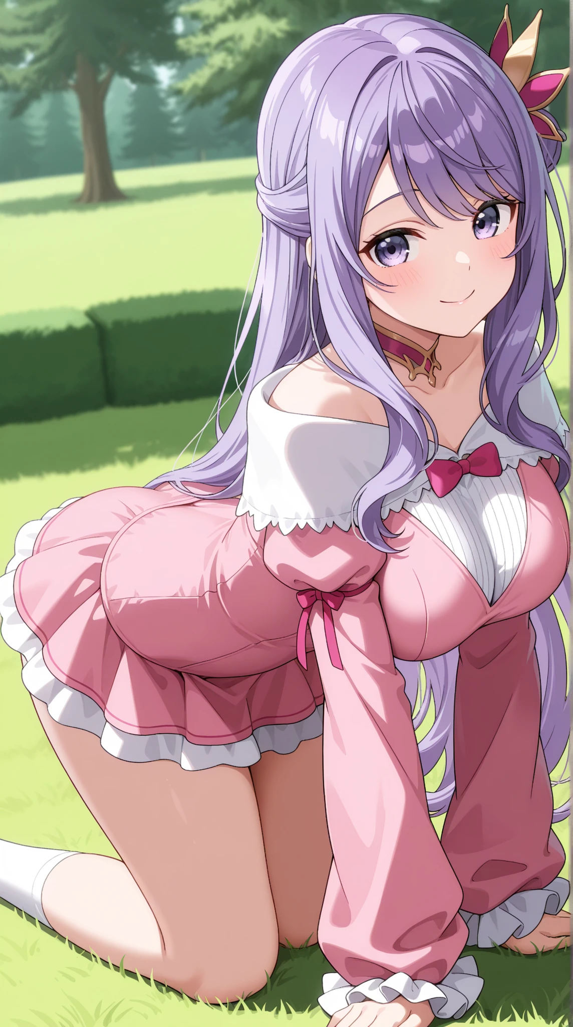 Pull up your skirt to show your panties、Rape eyes、Brainwashed、Skirt lift、Pink panty、is standing、Slim body、thighs thighs thighs thighs、big breasts、Pink string panties