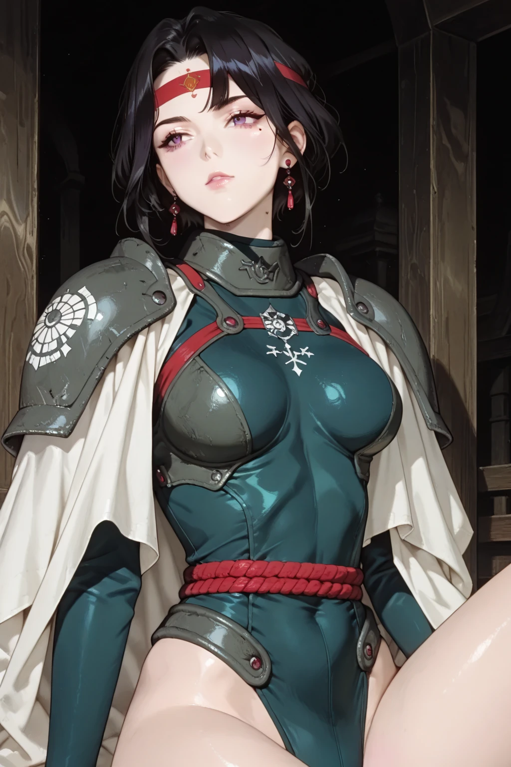 mulher arafed em uma roupa de couro posando nua em um quarto, 8k arte detalhada de alta qualidade, fanart requintada altamente detalhada, photorealistic anime girl rendering, Artgerm extremamente detalhado, Personagem altamente detalhado, arte cg anime suave, [ Arte digital 4K ]!!, anime altamente detalhado, trending in the artstation, Commission for High Res, bare arm, Leather glued pants open on the side, bunda perfeito empinada
