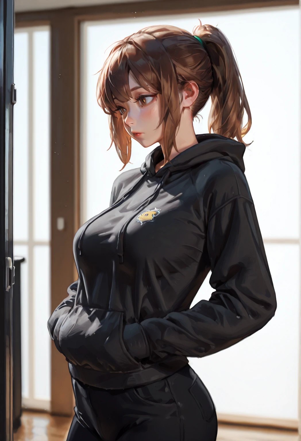 (masterpiece、top-quality:1.2)、(ultra-detailliert)、(illustratio)、(Distinct_image)、(Convoluted_Details)、(delicate illustration)、wide Shots、Dinamic Light、student clothes、(The upper part of the body:1.5)、 😄、Realistic, top-quality, Detailed, CG Illustration, Wallpaper, Original, Shadow, volume, Lighting, Movie lighting dramatic Angie, 1 girl, yoga pant, Do Yoga Movements, Ray tracing, masutepiece, 8K --auto --s2