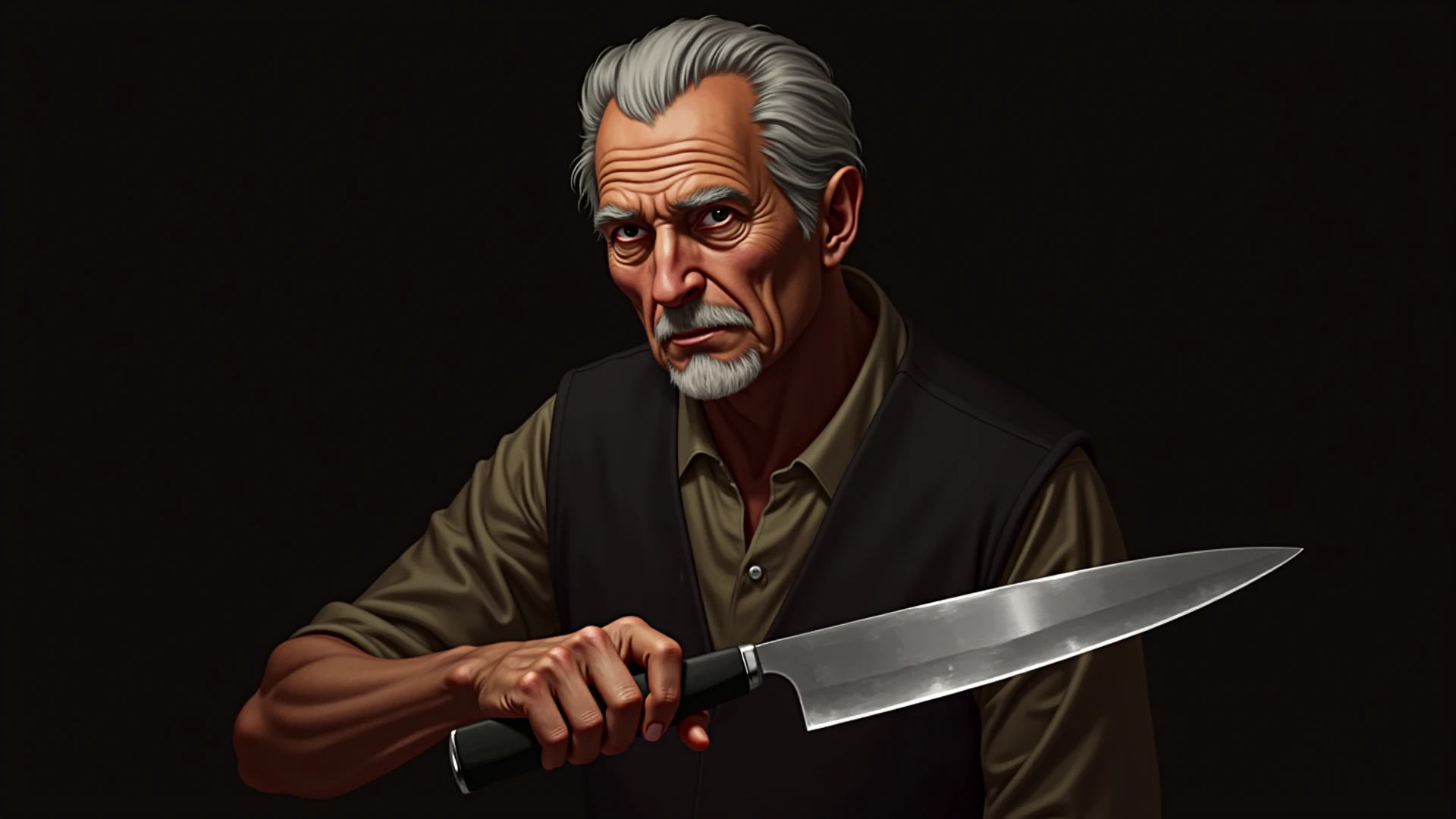 Old man, butcher, blood, realist, butcher --auto --s2