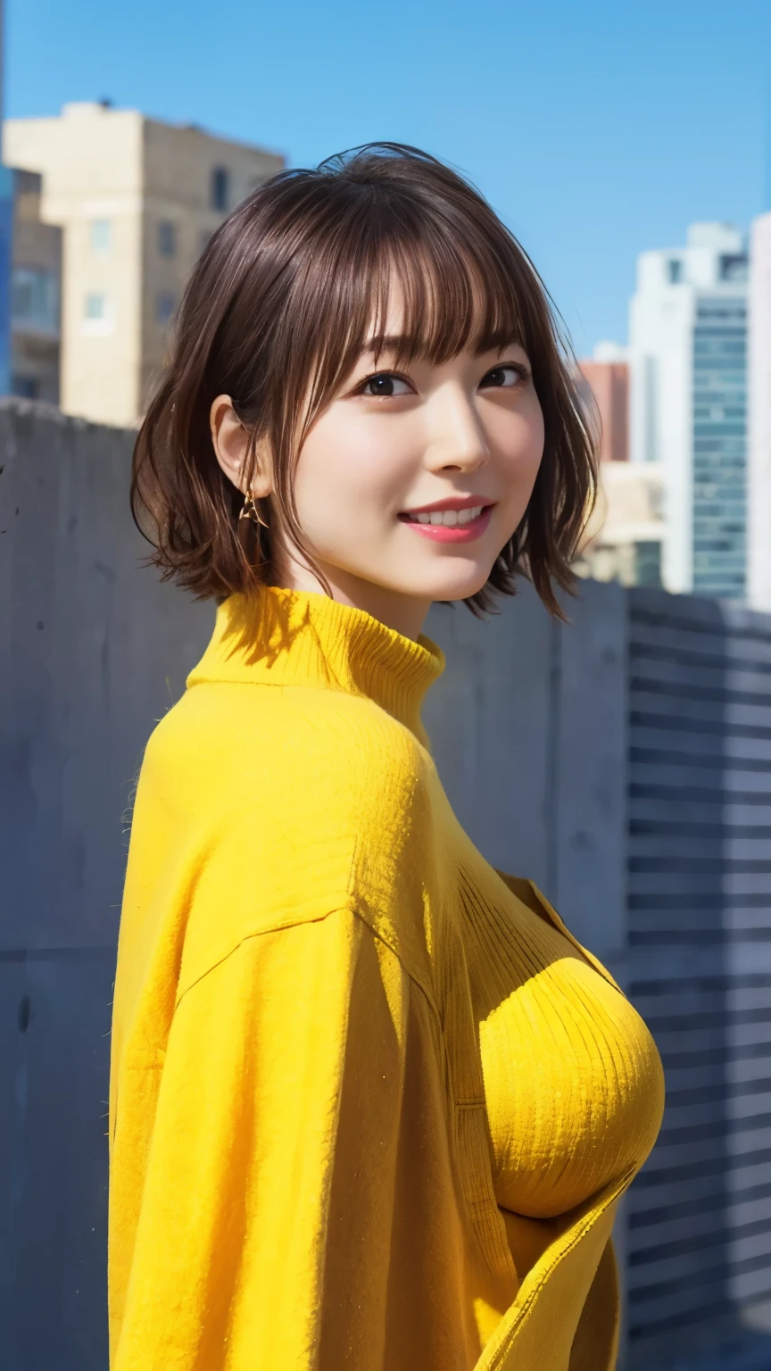 これを見て素敵なSmile Yan、one beautiful woman standing next to a building、Bold Sexy Poses、Smile Yan、18 year old、Under the autumn sky、cute、red sweater、beige skirt、medium wavy hair、Big breasts(Big breasts 1:1.3)、natural colored lips、


Mathieu Piece to hold grilled fish、Top Quality、illustrations、Ultra Fine、is fine、high definition、8K Wallpaper、perfect dynamic composition、beautiful detailed eyes、Clean and correct hands、anatomically accurate、clear focus