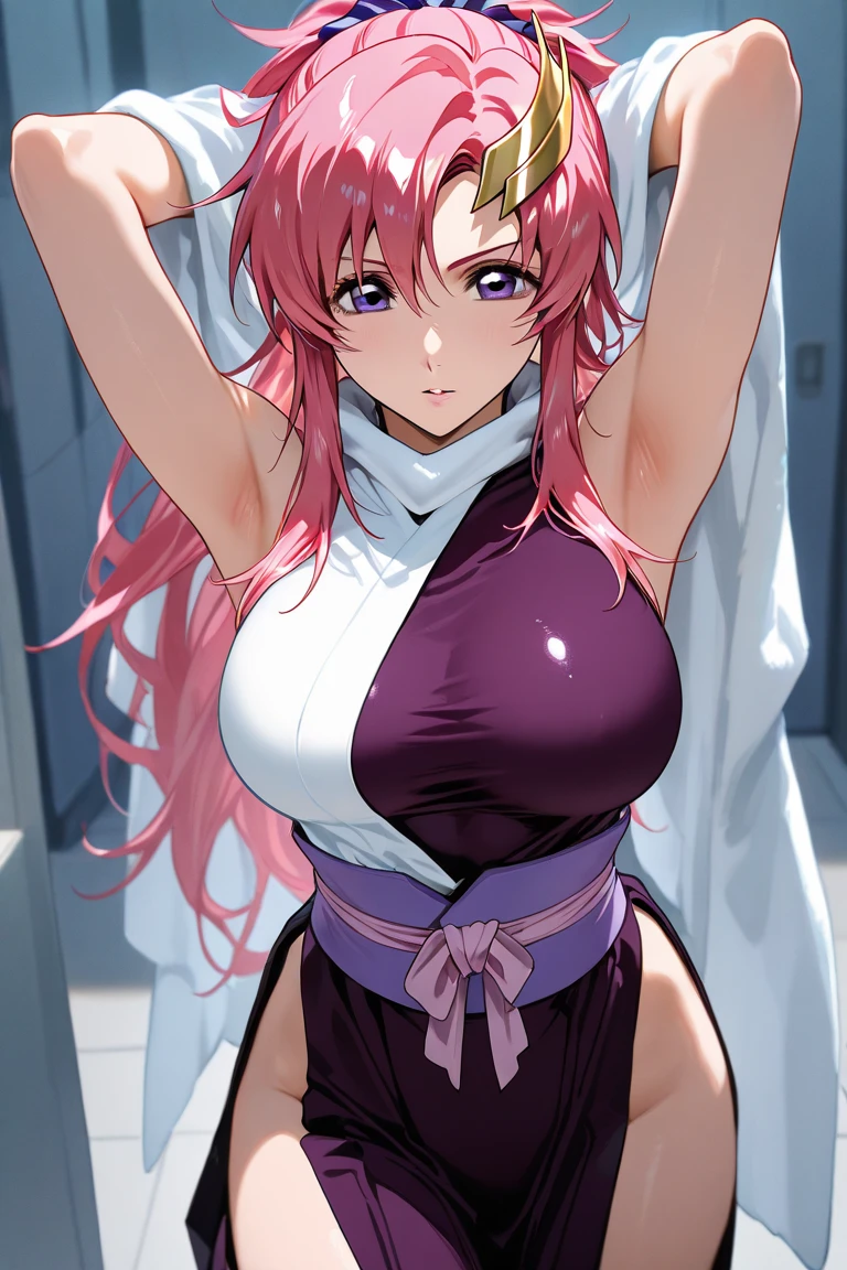 BREAK looking at viewer, BREAK outdoors, BREAK (masterpiece:1.2), best quality, high resolution, unity 8k wallpaper, (illustration:0.8), (beautiful detailed eyes:1.6), extremely detailed face, perfect lighting, extremely detailed CG, (perfect hands, perfect anatomy),makima, long hair, smile, bangs, (medium breasts:1.2), (yellow eyes:1.2),city,street,wet road,night, braid, red hair, braided ponytail, ringed eyes,japanese dress,chinese dress,white dress,neckline,cleavege,skinny fit,medium breasts,, necklace,showing panties,panties, upskirt,black stockings,stocking suspenders,nipples,nipples see through
