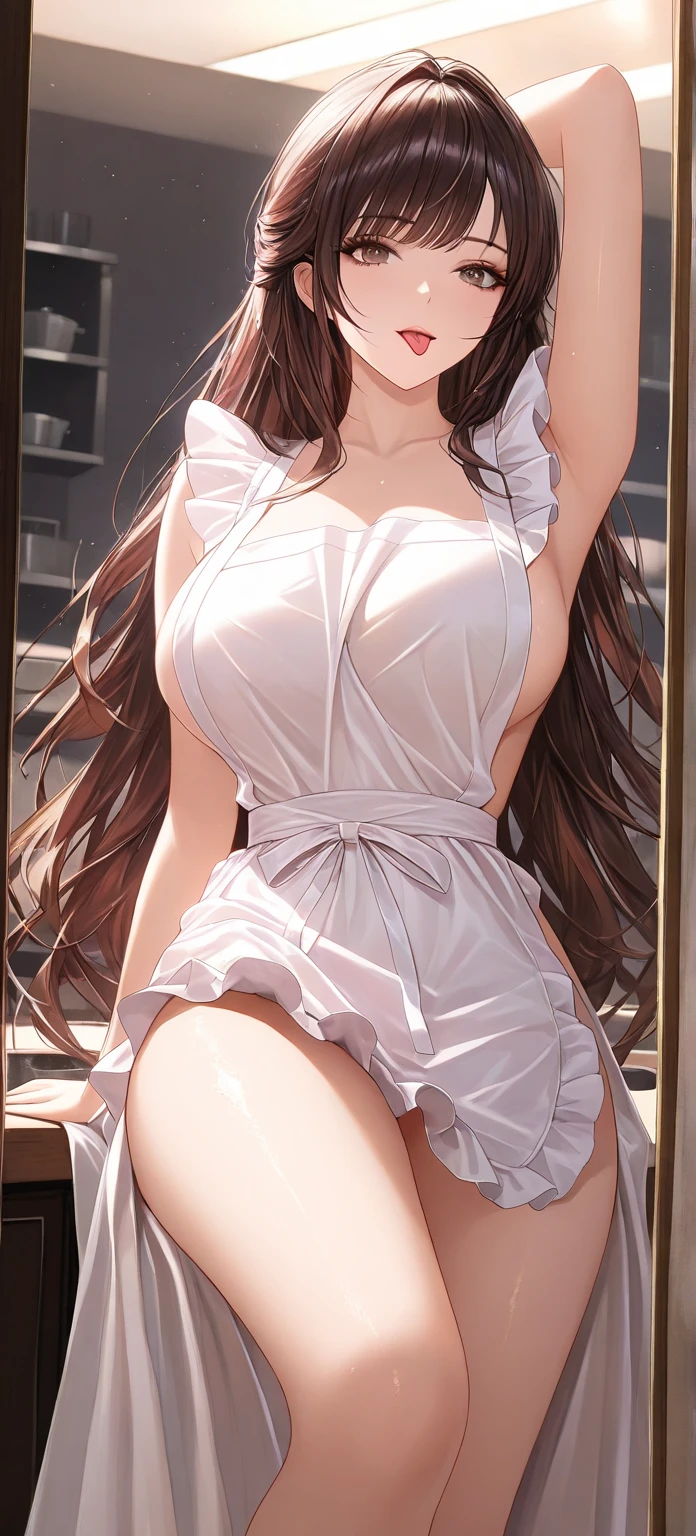 Wedding dress,underwear, Lace, Bare legs, Brown_hair,Brown_Eye,hair_decoration,hairclip,Side Ponytail, Single Braid, 1 girl, 20 years,Young women,fair Finger,fair long legs,fair body,fair Nose,fair character design, perfect Eye, perfect Face,expressive Eye, Looking at the audience, In the center of the image,(Light_Smile:0.5), official art,Extremely detailed CG unified 8k wallpaper, perfect Lighting,rich and colorful, bright_front_Face_灯Light,有Light泽的皮肤, (masterpiece:1.0),(the best_quality:1.0), Ultra-high resolution,4K,Super detailed, photography, 8k, HDR, high resolution, absurd:1.2, Kodak Portrait 400, Film Grain, Blurred background, Bokeh:1.2, 镜头Light晕, (Energetic_color:1.2) (fair,Large target_breast:1.0), (fair_Face:1.5),(narrow_waist), Face红, Smile, Sexy brides