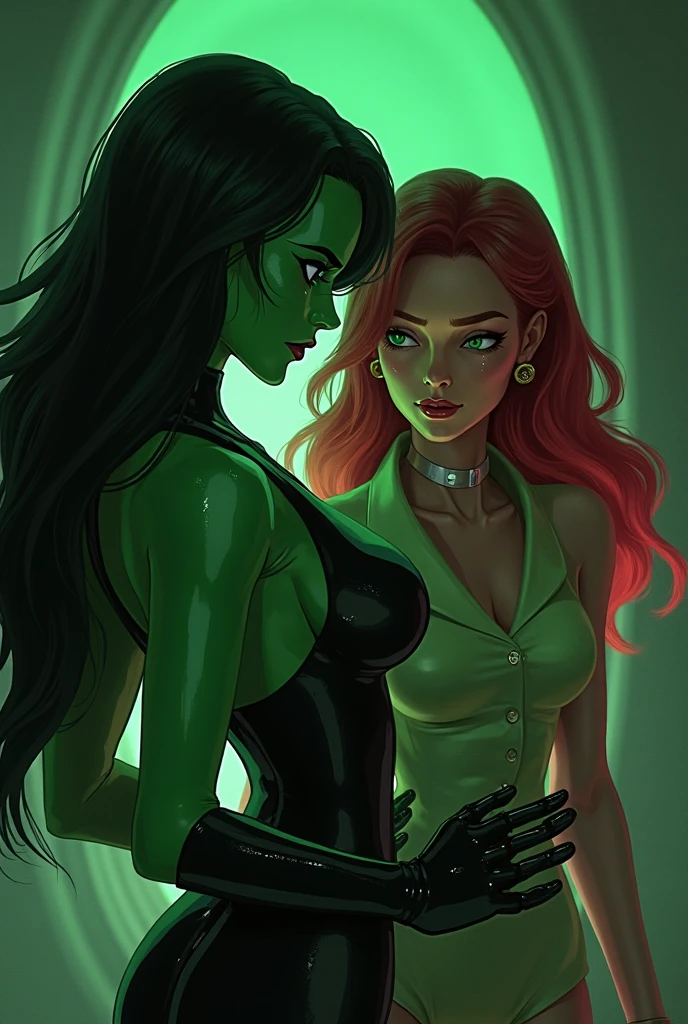 (((2heads))),1man, ((dressed like poison ivy from batman)),a man in the style of nocturne, black skin, pale skin, Dominican, facial hair, speedo, body hair, , ((big bulge)), thick lips, dreamy atmosphere, dark cyan and red, i can't believe how beautiful this is, serene atmosphere, piles/stacks, flickering light, epic realistic, in a dimly lit dungeon, shackles on ankles and arms, illustrated by herg, style of tin tin comics, pen and ink,art by greg rutkowski and artgerm, soft cinematic light,hdr, intricate, highly detailed, (depth of field:1.4), faded, (neutral colors:1.2), (hdr:1.4), (muted colors:1.2), hyperdetailed, (artstation:1.4), cinematic, warm lights, dramatic light, (intricate details:1.1), complex background, (rutkowski:0.66), (teal and orange:0.4), (intricate details:1.12), hdr, (intricate details, hyperdetailed:1.15) (wet skin texture:1.2), (old), (big bulge)