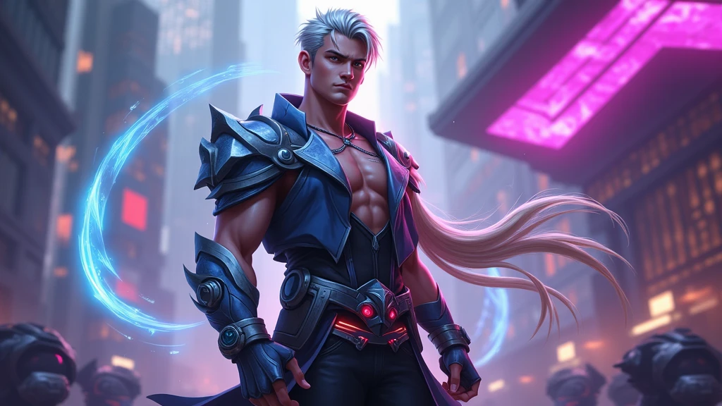 medium shot, fist fighting pose, dramatic angle, [handsome nude muscular young adult manly man fighter, developed upper body, delts, shoulders, thin waist, narrow hips, grey  hair, best quality, detailed : 0.30]