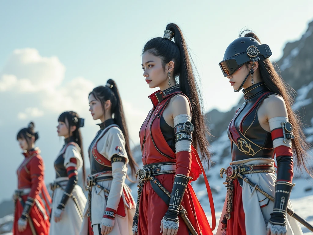 model of fashion show，Fashion show cupcakes， Weapons fashion show， The sword， halter， holdingweapon， 32K fashion show, Linen cloak, Top quality, Masterpiece:Faust，Fashion model，stage， long whitr hair， ​​clouds， On your stomach， （tmasterpiece，k hd，hyper HD，16k）,clutching a sword， buliding， Reflectors， bloods， Eastern Asia， Weapon focus， Skysky， Fashion show brunette， knifes， trouser， firey， banya， The clothes ar， bandagens， sword sheath，Fashion show masks， 独奏（（（1girl）））