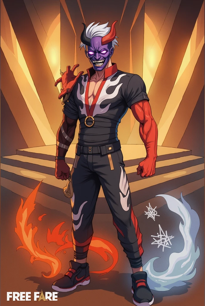 score_9, score_8_up, score_7_up, rating_explicit, source_anime, create a character just like ghost, full body , Skull head,Bright aura, hot man, sexy pose