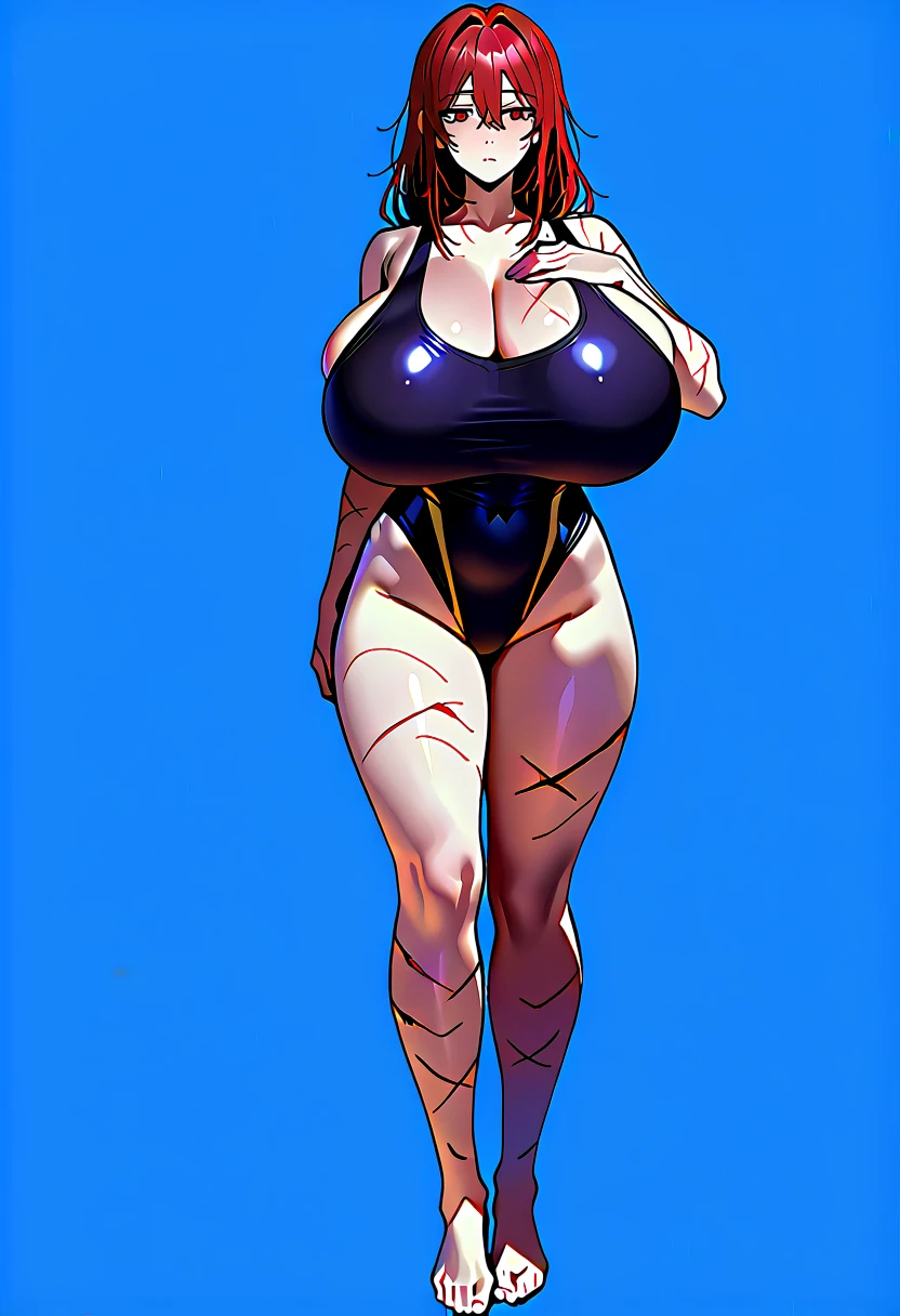 (8ก, 最high quality: 1.2), Very detailed, Complete solution, (Realistic, Realistic photo: 1.5), Portraiture, High resolution RAW color photograph, High resolution and beautiful, High resolution, 8ก Image Wallpaper, Amazing details, Large file size, Very detailed美しい女性, Very detailed face, (Super detailed and super beautiful blue eyes:1.8), Looking at me with an upturned gaze, The nose is precisely shaped, Expressive crimson lips, Thin and small lips, Refreshing cheeks, The background is not blurred, One Story, 28 year old adult woman, Realistic、 (Movie Scenes,Fantasy art,最high quality,high quality,High resolution,high qualityの質感,Attention to detail,Beautiful details,Fine details,Very detailedCG,Detailed Texture,Realistic representation of face,To avoid shortening the torso,,before,dynamic,bold),1 Girl,Very detailed肌,curve,Long limbs,(Black Ultra Micro Bikini,High leg :1.8),(Fully expose your thighs to the viewer:1.8),(Rope Bondage:1.9),((Raise your arms above your head:1.6)),((Show both armpits:1.8)),((Lift one leg outwards:1.6)),((Can lift one leg:1.6)),Stand facing forward with your feet shoulder-width apart,Push your belly forward,Humiliating pose, ((Poses that make your legs look longer)),(Nipples are visible:1.2),((Beautiful breasts,Under the chest,Large Breasts:1.8)),Pale skin,Pointed Chest,(Very fine hairs),(Very soft hair),(Wavy, waist-length hair),Long, slicked bangs,Very light coppery amber hair,(Hair on one eye:1.4),(Open your mouth:1.2),Sensual look,A look of shame,(Blushing),Angry,Mature Woman,Detailed fingers, Perfect hands, Length 180cm,(Small face),sweating,Sweat on the face, dripping between her legs,((Small Ass:0.6)),Tied up woman,complain of embarrassment,(Voluptuous body),Soft and thick thighs,Sexy legs, (Beautiful and voluptuous lower body details),A lean belly,Deeply indented navel,Cleavage,((Amazing orgasm)),Big sexy ass, ((Long and beautiful leg details)),Wearing high heels,Perfect Body Proportions,(Slim waist),Nipples visible,The areola is protruding,(Long legs:1.6),Huge :1.1,perspective:1.2,Looking at the audience,Character-centric,symmetry diagram,whole body:1.2,From below:1.2,Abdominal shot