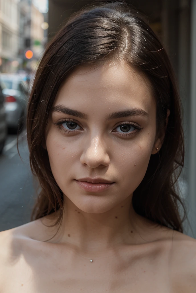 8K, Best Quality, Masterpiece, Ultra High Resolution, (Realism: 1.4), Original Photo, (Realistic Skin Texture: 1.3), (Film Grain: 1.3), (Selfie Angle), 1 Girl, Beautiful Eyes and Face Details, Masterpiece, Best Quality, Close-up, Upper Body, Looking at the Viewer, elva from project qt