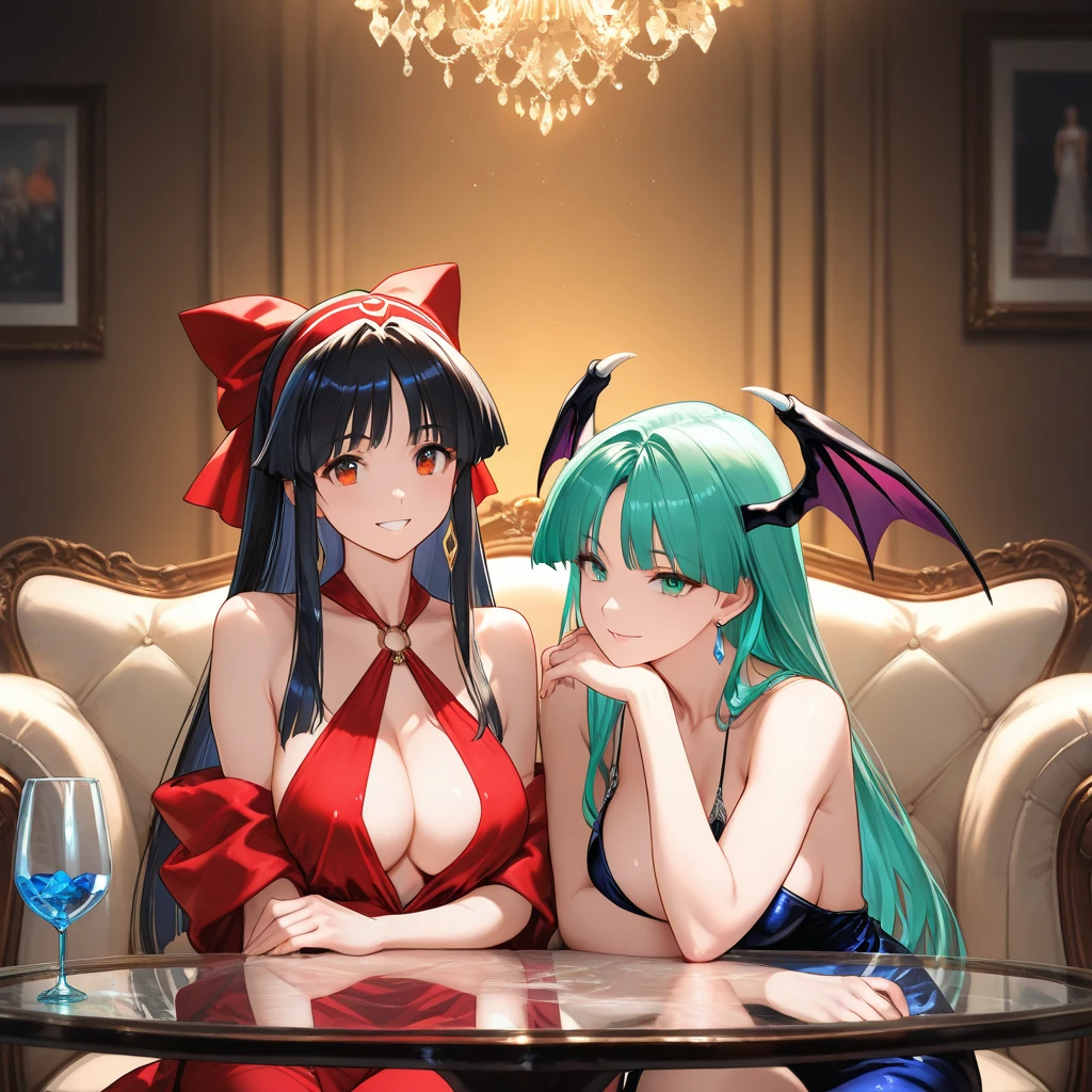 anime style, casino girl, devil gir, money