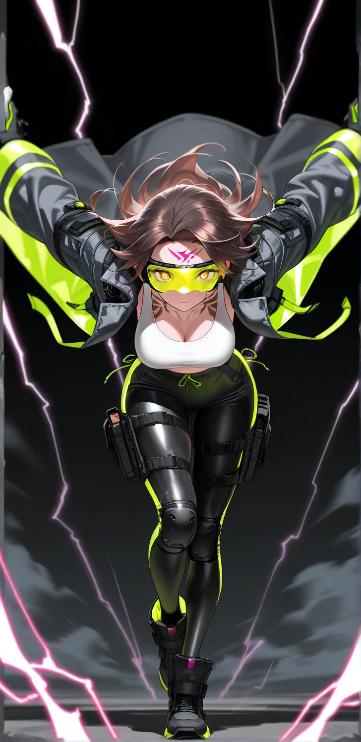 (masterpiece, best quality, unity 8k wallpaper, highres, absurdres, background), depth of field, perfect lighting, cinematic shadows, (super_beautiful_detailed breasts hair face nose mouth skin eyes, slender:1.3), solo, BREAK
(super_beautiful_detailed jacket bra), rider belt, mask, Knee-high boots, looking at viewer, air, <lora:RiderKick:0.9>, (rider kick:1.5)