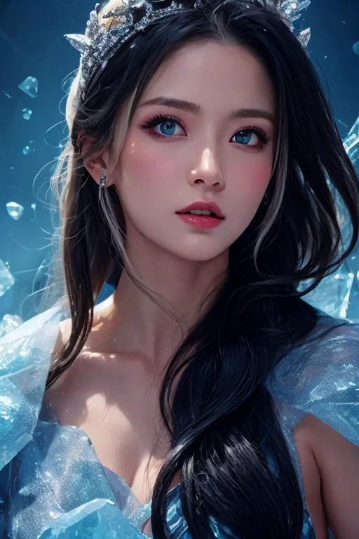beautiful woman, reality, best quality, portrait, close up, detailed face and eyes, dress, underwater hair physics, air bubbles, ((light coming through water)), solo focus, depth of field, ambient lighting, atmospheric, intricate details, soft light, artstation, ((look at the view, )),look up