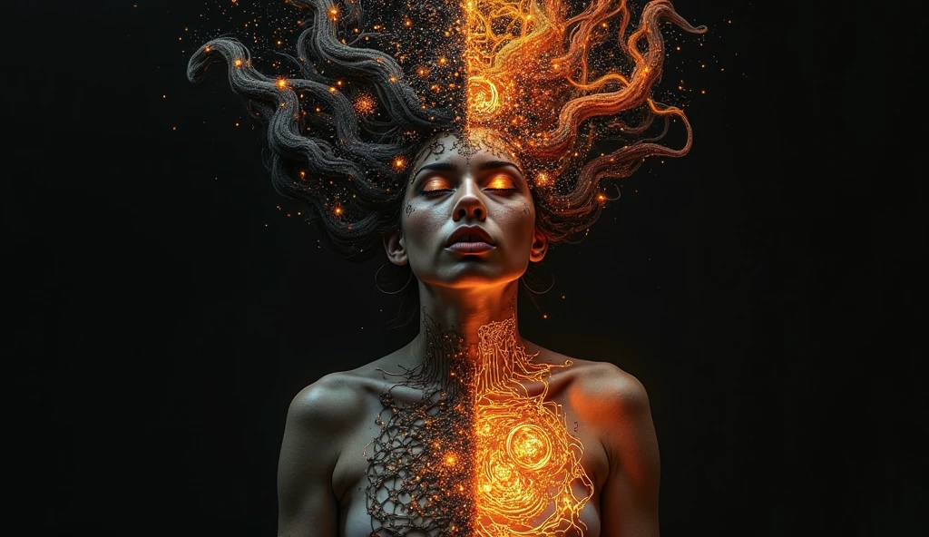 vodka_portraits, (Masterpiece, Top Quality, Best Quality, Official Art, Aesthetics :1.2), (A Girl :1.3), from behind, power pose, (Fractal Art :1.3), Movie Light, (Hell Building), Death Light, ((red Particles):1.2), Demon, Moon, clouds, Bright Moonlight Skull, Very long hair, clothes with ridiculous Details, Whirlwinds, <lora:vodka_portraits:0.7>