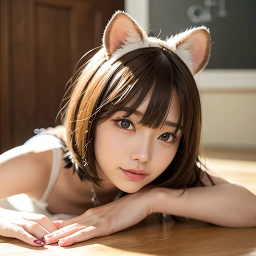 il y a une femme en costume avec un masque et des oreilles de chat, avec masque kitsune, Version SFW, Holo est une fille loup, style mini mignon à fourrure femelle, fille chat, Rendu en SFM, attractive fille chat, anime fille chat, fille chat, commission pour la haute résolution, fille déguisée en lapin, Art poilu en POV, belle jeune fille chat