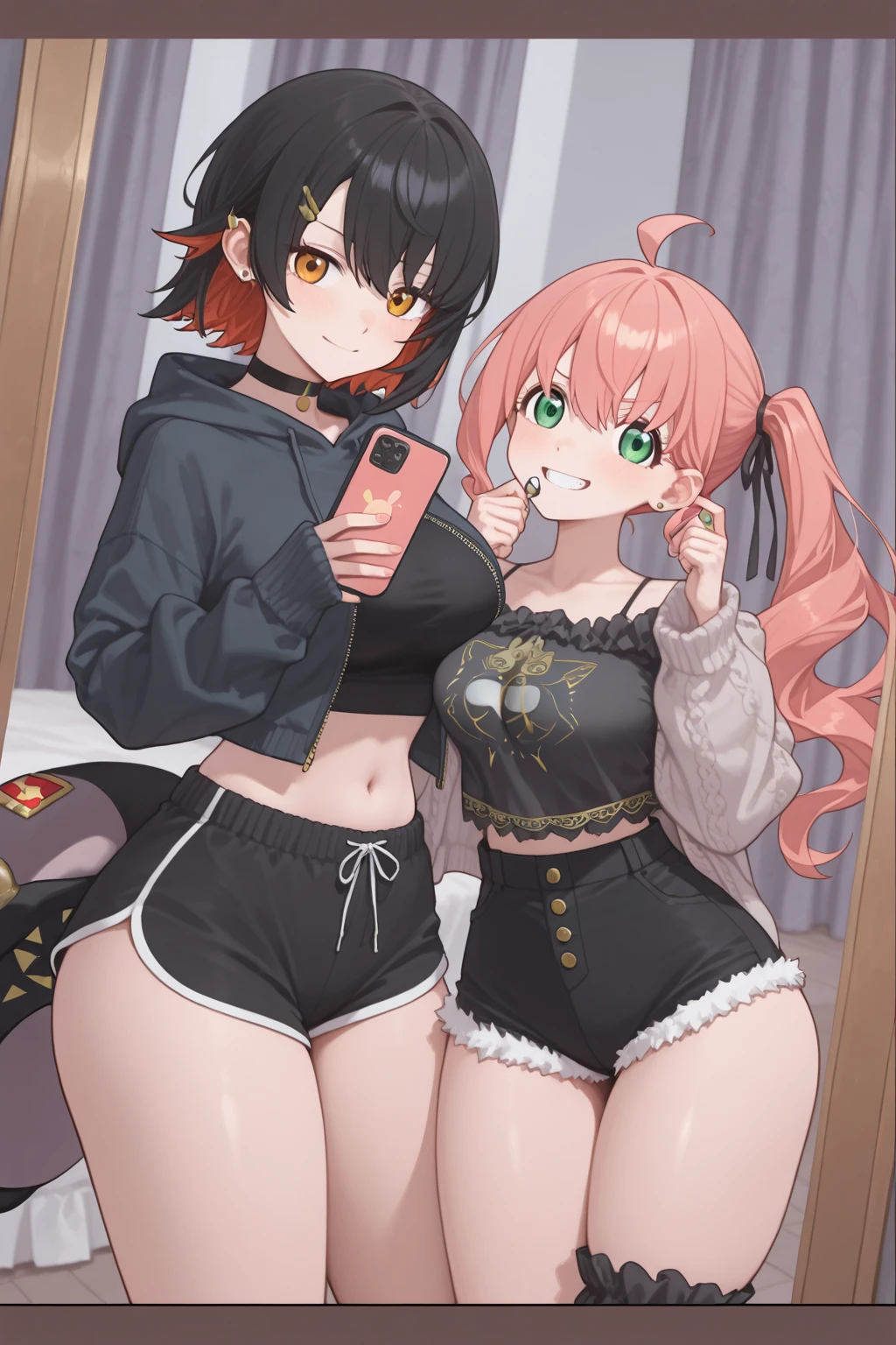 4 Lolis navel, girl, tattoo in place of clothing, blush, protruding areola, wet, 4k hd, ultra realistic, perfect body, perfect lips, perfect nose, perfect eyes, beautiful belly, see through the clothes. Lolis navel, girl, open tattoo, transparent tattoo, micro tattoo, blush, protruding areola, wet, 4k hd, ultra realistic, perfect body, perfect lips, perfect nose, perfect eyes, beautiful belly, see through clothing, Lolis using thin tattoo, bigger neckline, lacive, highly detailed, 8k, high resolution, solo, juicy big lips, use advanced machine learning to create the perfect succubus lolis, exposed camel finger, vice-magazine photography style, trend in Pixiv, trend in civitai, perfect composition, sfw, professional quality, unreal engine (best quality), (highly detailed), (masterpiece),(ultra-detailed),(absurdists),(((artbook))),((8k_wallpaper)), cat ears, a cat's tail on the ass, smile, high school loli, petite, sexy, ecchi