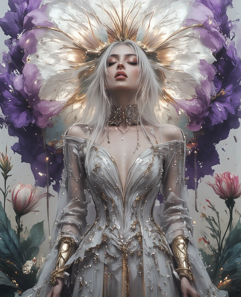 (Best Quality, 8K, Masterpiece, HDR, Soft Lighting, Picture Perfect, Realistic, Vivid), Full body photography of Fox girl in lotus pose，Red Hair, Raw, movie shot, (Sharp focus:1.5), (Reality:1.4), Dusk lighting, Volumetric Lighting, Ultra-high resolution,Dramatic Lighting, (Zentangle，Mandala，Tangle，Entanglement), Fox Demon，Fox Mask, Sexy Revealing Clothes, Bodysuit with Glitter Texture, Foxfire Curse, fox family, Transformation, Depth of Field, dreamy atmosphere, Chaos in its most beautiful form, grace, Brutalist design dark theme, Flower of Death, Flowers of ecstasy，Glowing Line,Glow Example，Tracking example，flash， Backlight，translucent，Light Particles, (Ultra High Quality Fantasy Art), Masterpiece, Female Model, Ultra High Quality Female Character Designs, Detailed 8k Anime Art, Realistic Anime Art, Highest Quality Wallpapers, Intricate Ultra High Quality Accurate Female Character Faces, High Quality Designs and Accurate Physics (Fantasy - Ultra High Quality) quality)) art), dark fantasy style), masterpieces, super high-quality characters, anime resolution - 8K, realistic anime art, wallpaper with the highest quality illustrations, ultra-high detail of faces, high-quality design and accurate physics), color, depth of field, shadows, ray tracing, high quality workmanship. -high quality and 8K resolution, (Accurate simulation of the interaction of light and materials)], [High-quality hair detail [More about beautiful and shiny red hair]], (Beautifully detailed hands [perfect fingers [Perfect nails]]], (perfect anatomy (perfect proportions)))) [[Full-length]], [Perfect combination of colors (Accurate imitation of the interaction of light and material)], [art that conveys the meaning of the story]