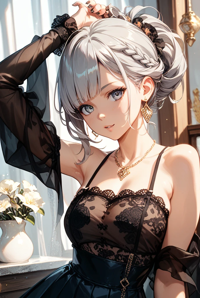 Best quality at best,4K,8K,A high resolution,tmasterpiece:1.2),ultra - detailed,(actual,realisticlying,),vivd colour,美丽细致的眼睛,precise smile,blushed cheeks,ctextured skin,tmasterpiece,k hd,Gentle and beautiful woman,sportrait,delicate and sexy collarbones,Charming goose egg face,二重まぶた,rosy lips,small-nose,random hair style,Random hair color,random costume,Plump,Sexy figure,Self-confident,Elegant
