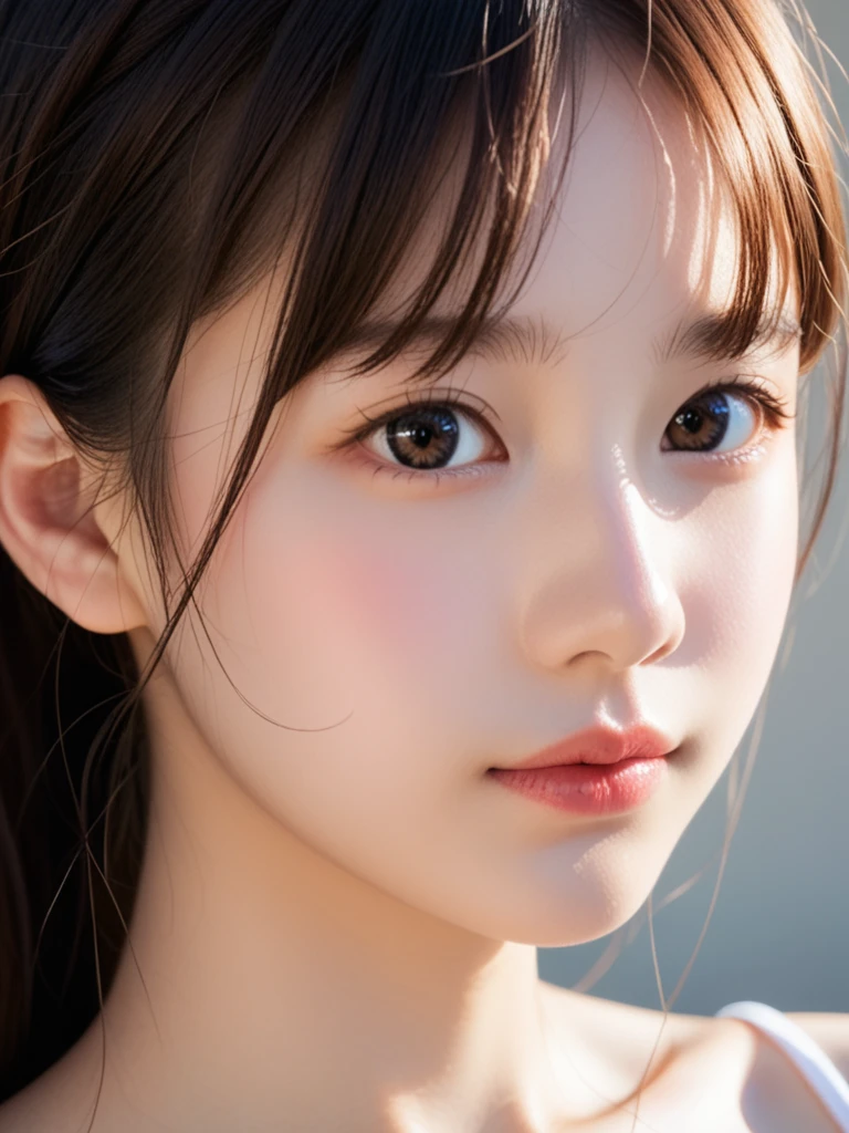 (beautiful girl:1.3), 17 years old, (Highest quality:1.4), (Very detailed), (Very detailedな顔と目), (to tears), (Floral Yukata), Sad expression, Great face and eyes, iris, Bun Hair, (Skinny body type:1.3), Smooth, Very detailed CG synthesis 8k wallpaper, High-resolution RAW color photos, Professional photography, Light, BackLight, dream-like, impressive, Written boundary depth, (Face close-up:1.8), (From below:1.5), (The background is the night sky:1.5)