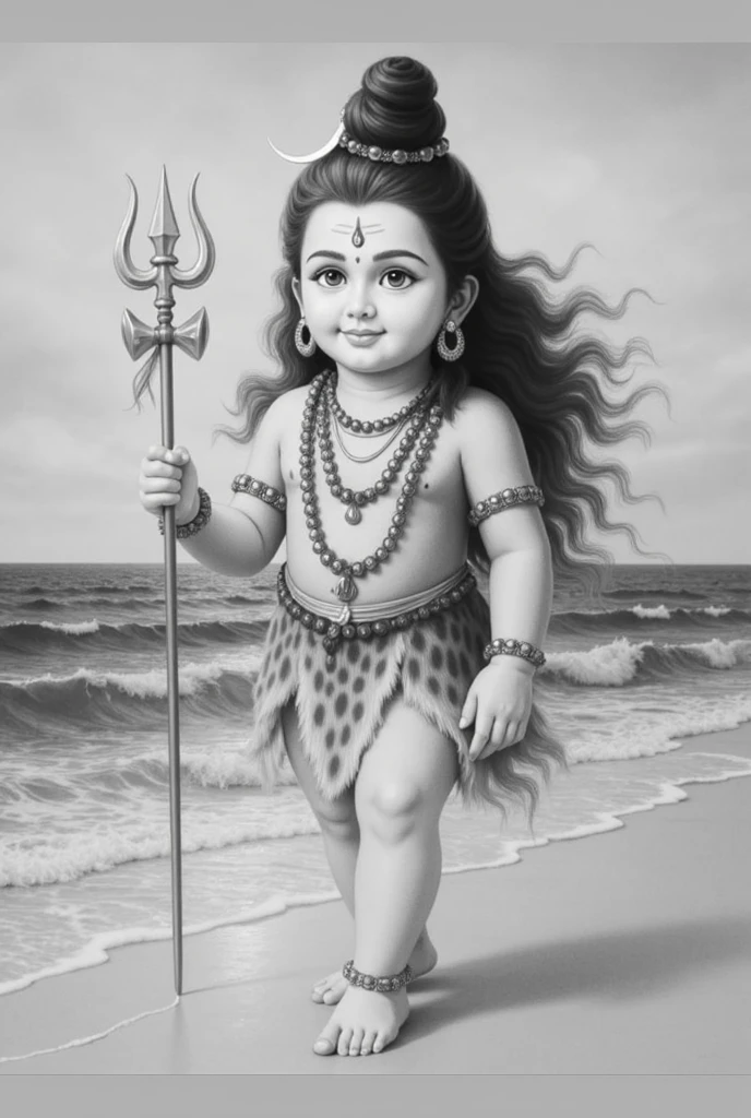 Generate sketch oh shree krishna